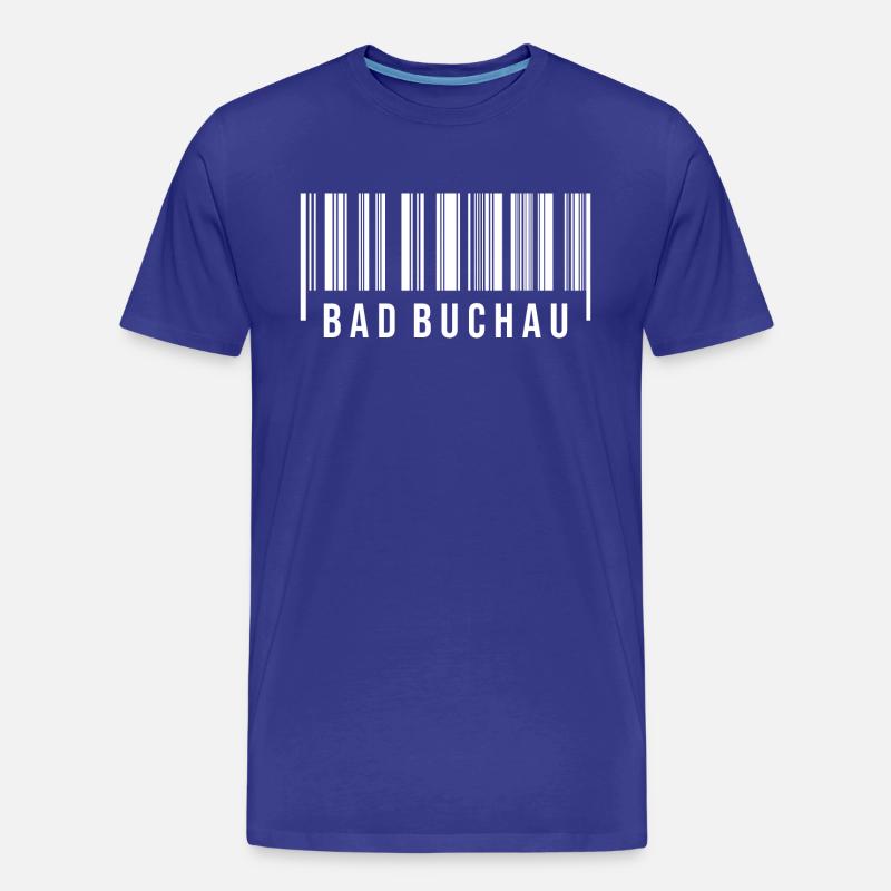 Schwabe Strichcode Bad Buchau - Männer Premium Bio T-Shirt - Königsblau