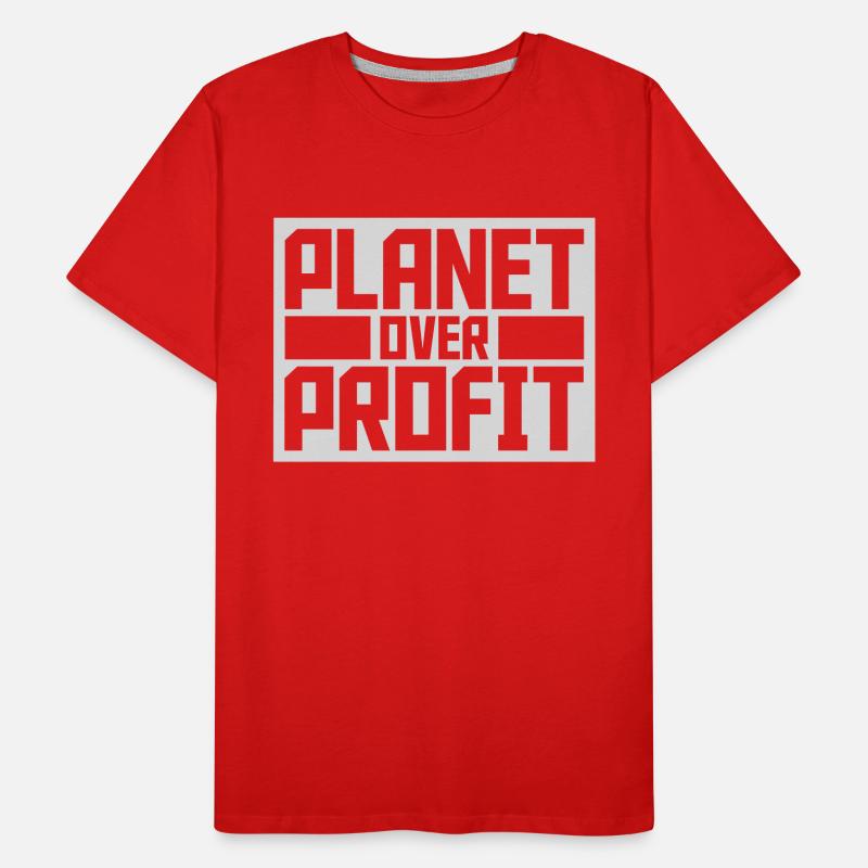 Planète sur le devis de profit T-shirt bio Premium Homme