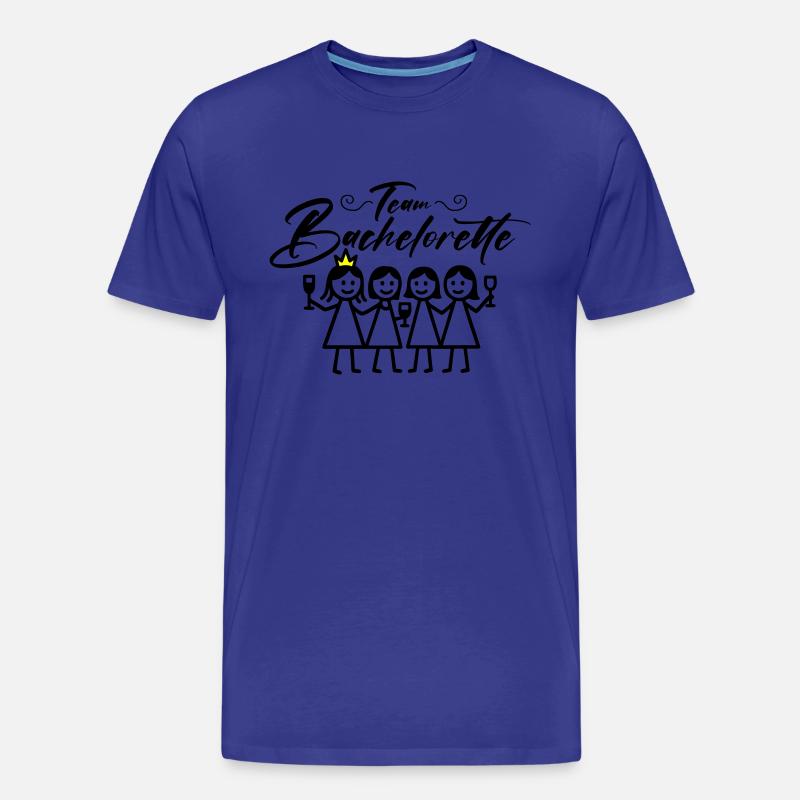 Bachelorette Team Mädels - Männer Premium Bio T-Shirt - Königsblau