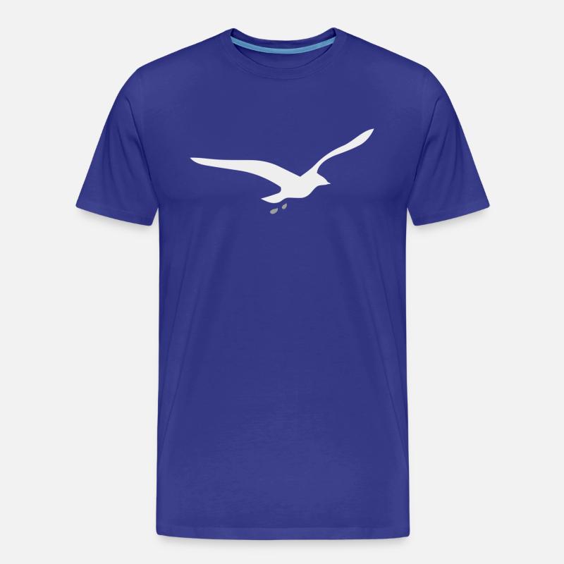 Möwe - Männer Premium Bio T-Shirt - Königsblau