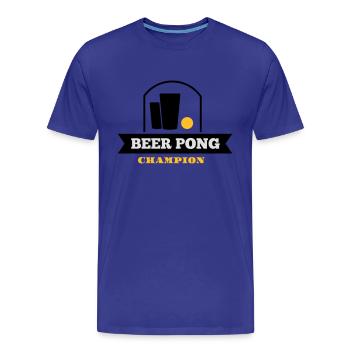 beer pong champion - Männer Premium Bio T-Shirt - Königsblau - Vorne - Damien (186cm)