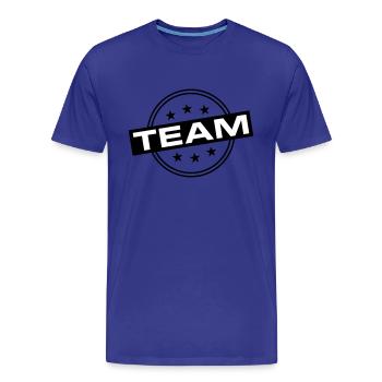 Team - Men's Premium Organic T-Shirt - royal blue - Front - Damien (186cm)