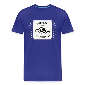 Après-Ski Wildschönau - Men's Premium Organic T-Shirt - royal blue - Front - Damien (186cm)