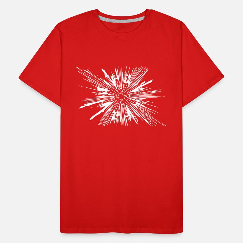 Vector Splash Explosion Men's Premium Organic T-Shirt