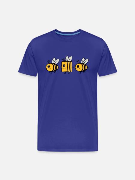 bee different comic bee - Men's Premium Organic T-Shirt - royal blue