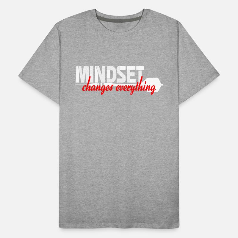 Mindset changes everything Männer Premium Bio T-Shirt