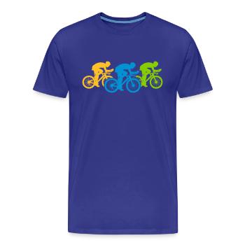 Bicycle Team Triathlon - Men's Premium Organic T-Shirt - royal blue - Front - Damien (186cm)