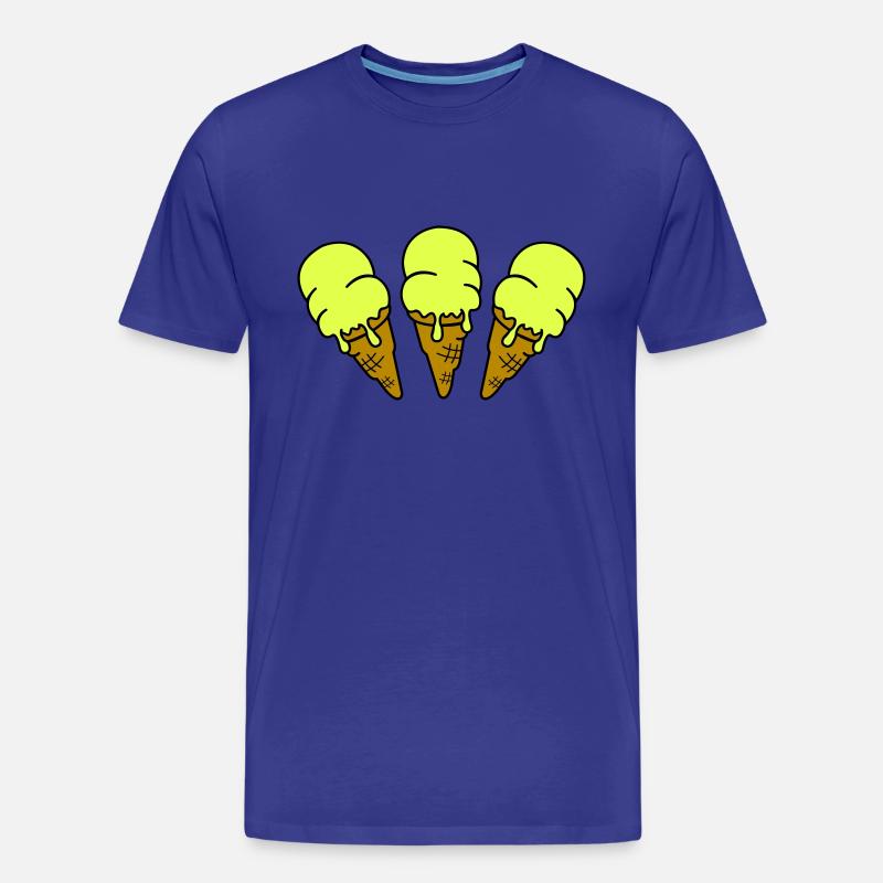 eis eiscreme 3 - Männer Premium Bio T-Shirt - Königsblau