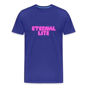 Eternal Life - Men's Premium Organic T-Shirt - royal blue - Front - Damien (186cm)