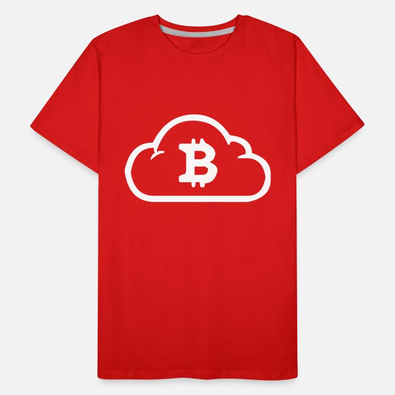Bitcoin cloud Men's Premium Organic T-Shirt