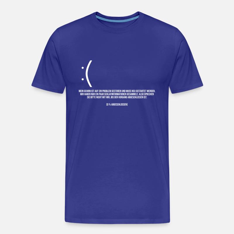 Computer Blauer bildschirm error - Männer Premium Bio T-Shirt - Königsblau