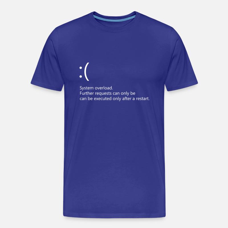 System overload - Windows Fehler - Männer Premium Bio T-Shirt - Königsblau