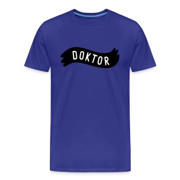 Doktor - Männer Premium Bio T-Shirt - Königsblau - Vorne - Damien (186cm)