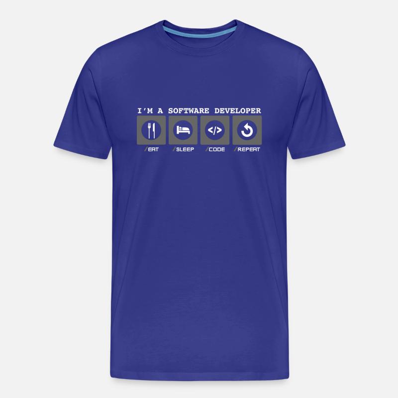 I'm a Software Developer - Softwareentwicklerin - Men's Premium Organic T-Shirt - royal blue