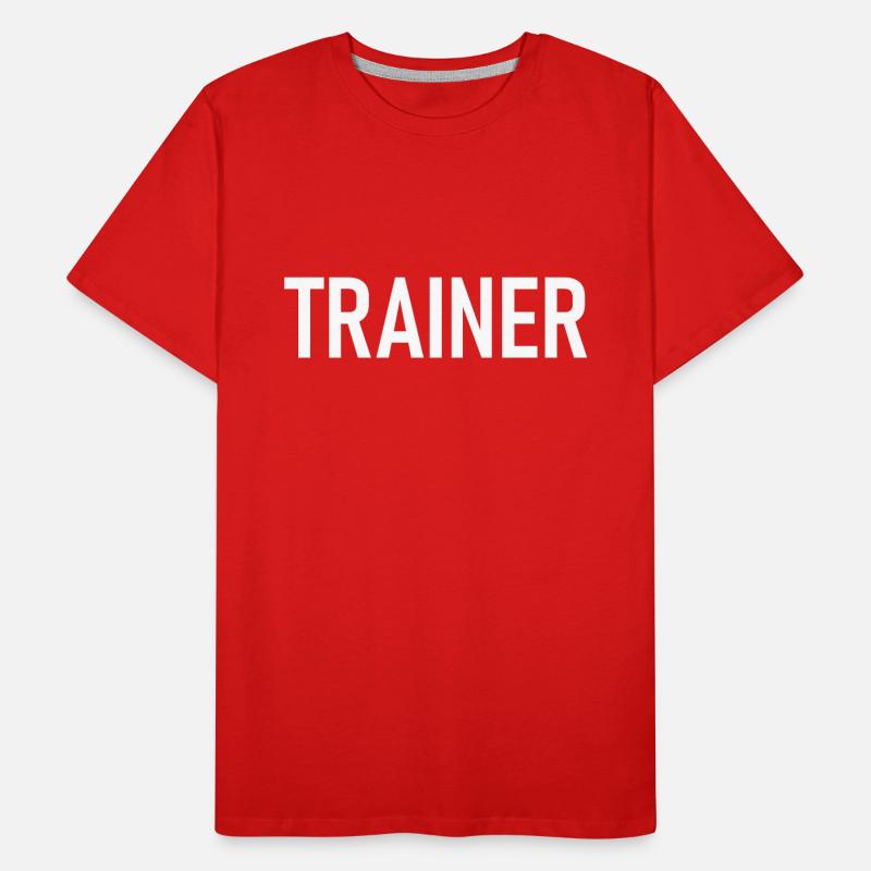 Trainer Coach Sport Training Männer Premium Bio T-Shirt
