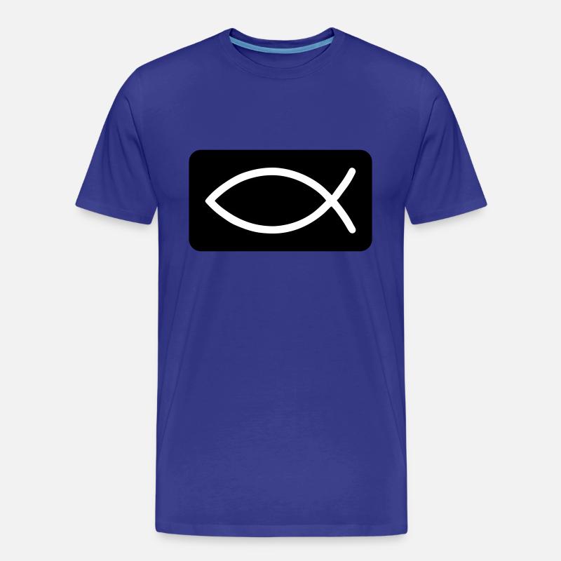Fisch Christlich Jesus - Männer Premium Bio T-Shirt - Königsblau