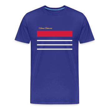 France 98 - Foot - T-shirt bio Premium Homme - bleu roi - Devant - Damien (186cm)