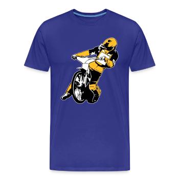 Speedway Racing - Men's Premium Organic T-Shirt - royal blue - Front - Damien (186cm)