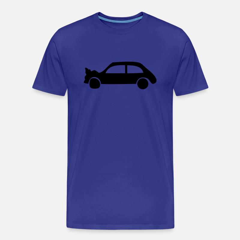 Crash Auto - Unfall - Männer Premium Bio T-Shirt - Königsblau