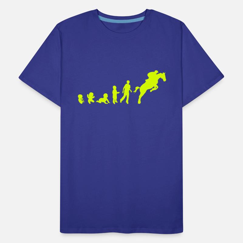Evolution cheval9 obstacle riding his Men's Premium Organic T-Shirt