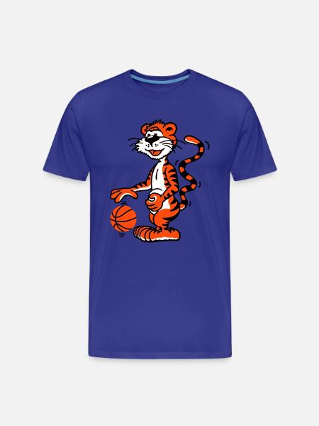 Basketballtiger - Männer Premium Bio T-Shirt - Königsblau