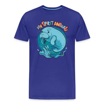 Dugong mein Spirit Animal ich liebe Manatees - Männer Premium Bio T-Shirt - Königsblau - Vorne - Damien (186cm)