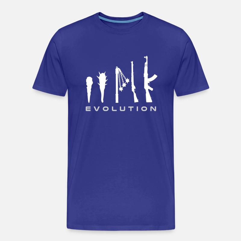 Waffen Evolution - Männer Premium Bio T-Shirt - Königsblau