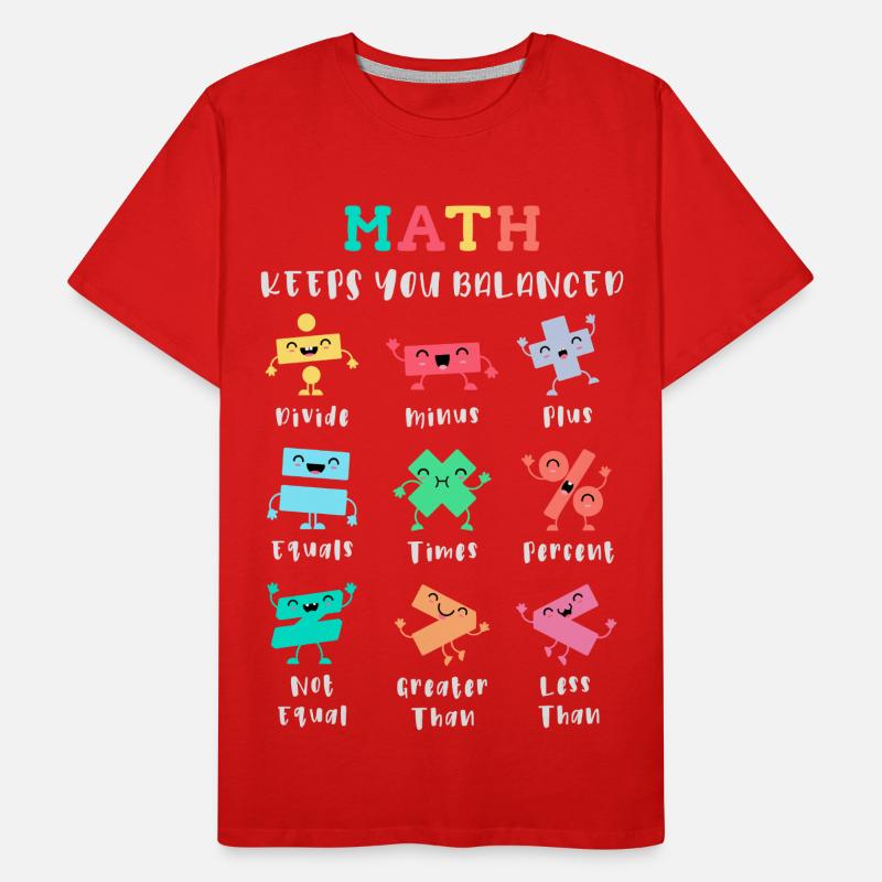 Math keeps you balanced Men's Premium Organic T-Shirt