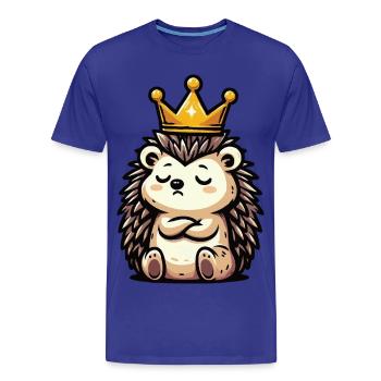 Hérisson Hérisson Amoureux des hérissons Propriétaire de hérisson Gardien de hérissons Stinger - T-shirt bio Premium Homme - bleu roi - Devant - Damien (186cm)