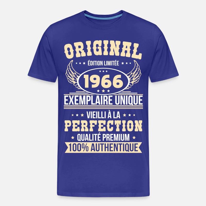 1966 – Einzigartiges Beispiel – Premiumqualität - Männer Premium Bio T-Shirt - Königsblau