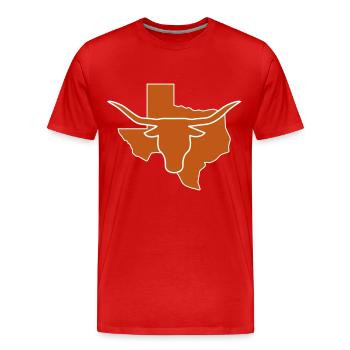 Texas - T-shirt bio Premium Homme - rouge - Devant - Damien (186cm)