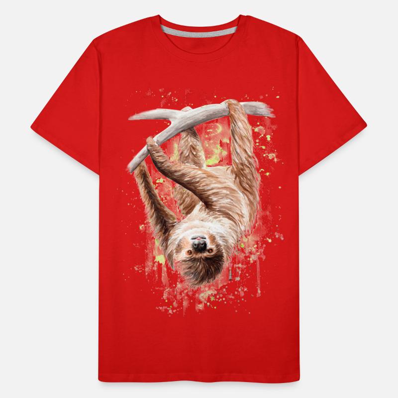 Faultier Männer Premium Bio T-Shirt