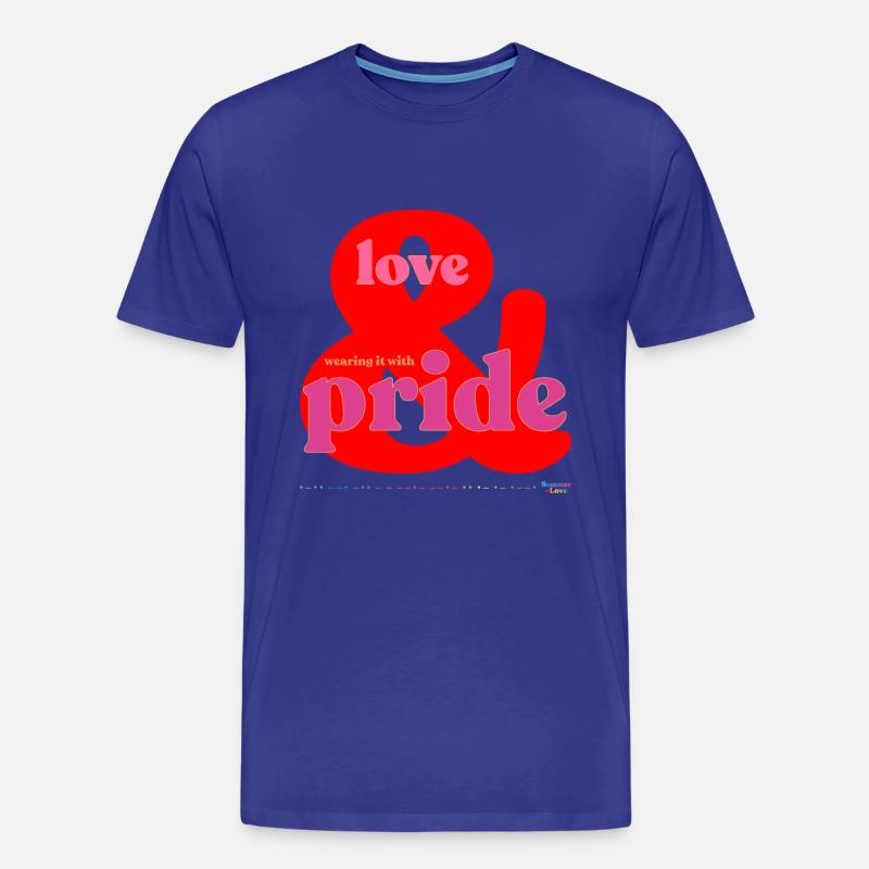 Pride Rot - Männer Premium Bio T-Shirt - Königsblau