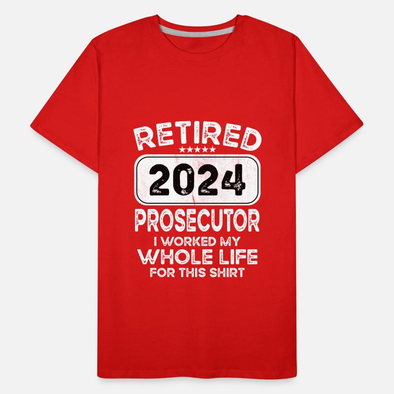 Retired Prosecutor 2024 Men's Premium Organic T-Shirt