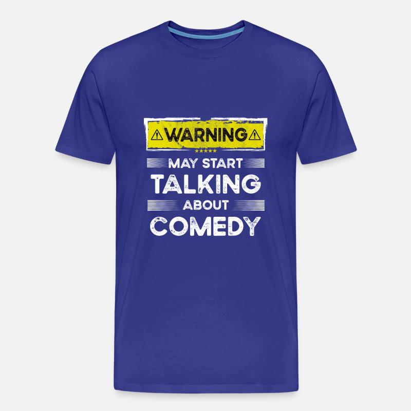 Talking about Comedy funny - Männer Premium Bio T-Shirt - Königsblau