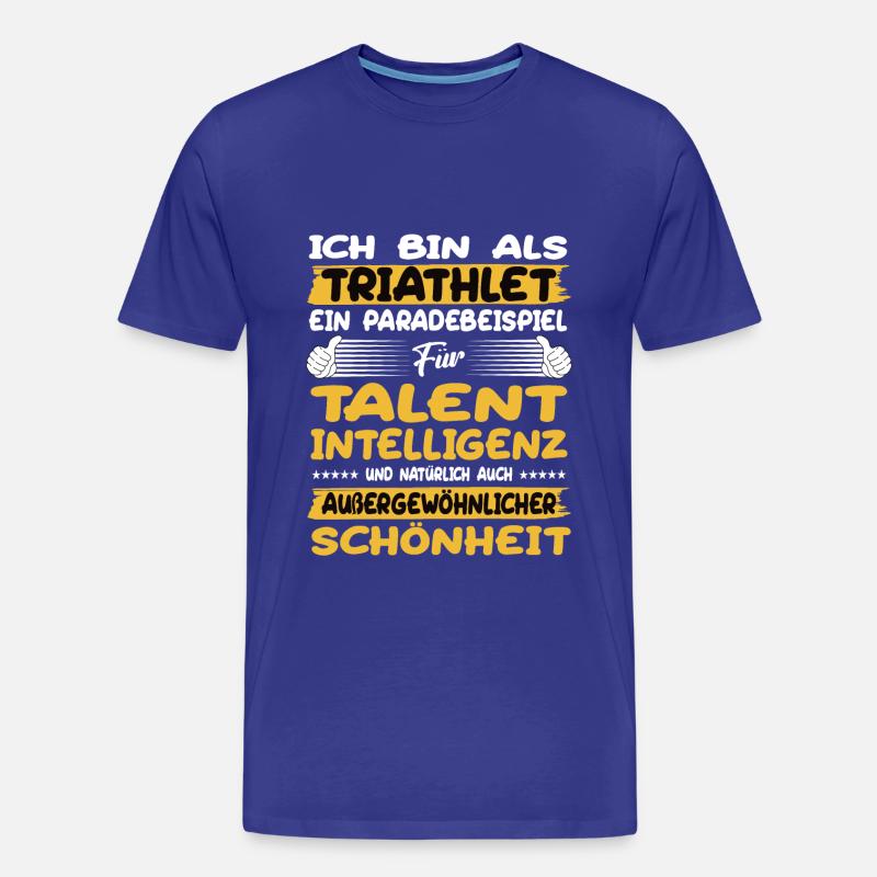 Triathlet ein Paradebeispiel Triathlet - Männer Premium Bio T-Shirt - Königsblau