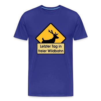 Baccalauréat - T-shirt bio Premium Homme - bleu roi - Devant - Damien (186cm)