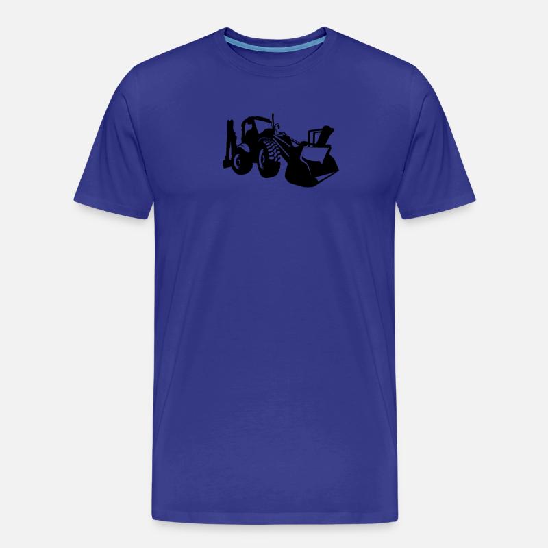 Baggerfahrer Radlader Bagger - Männer Premium Bio T-Shirt - Königsblau