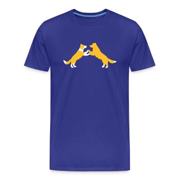 dog dancing Border Collies - Männer Premium Bio T-Shirt - Königsblau - Vorne - Damien (186cm)