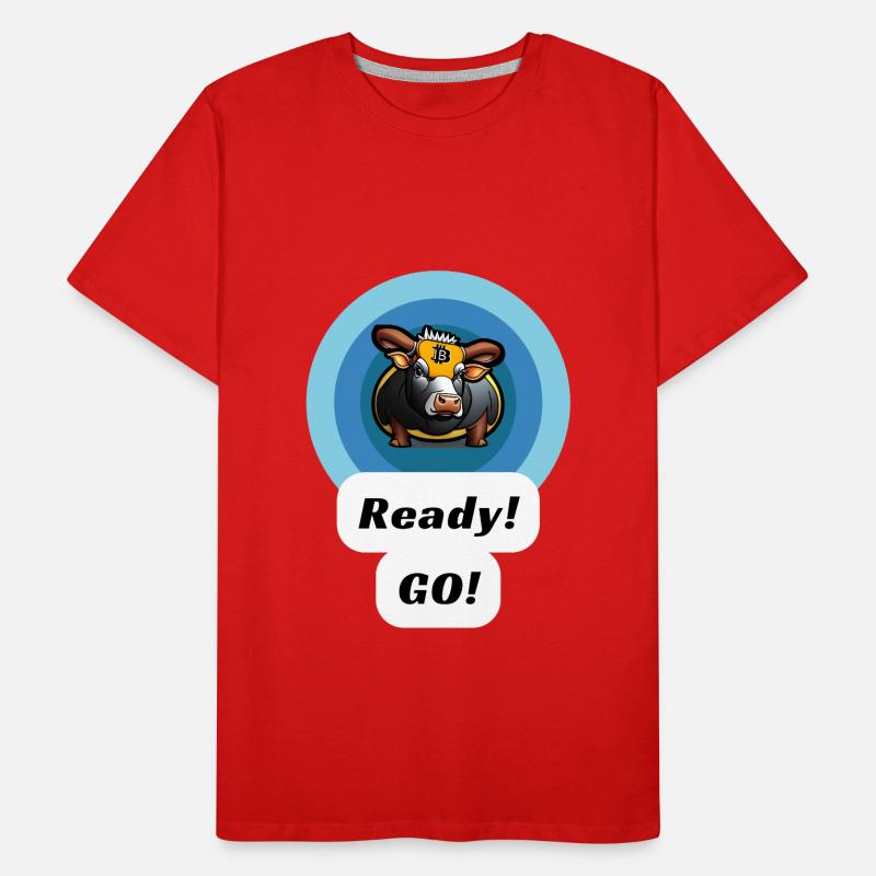 Bull ready go! , cryptos tshirt Men's Premium Organic T-Shirt