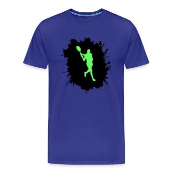 Tennis Blobs - Men's Premium Organic T-Shirt - royal blue - Front - Damien (186cm)
