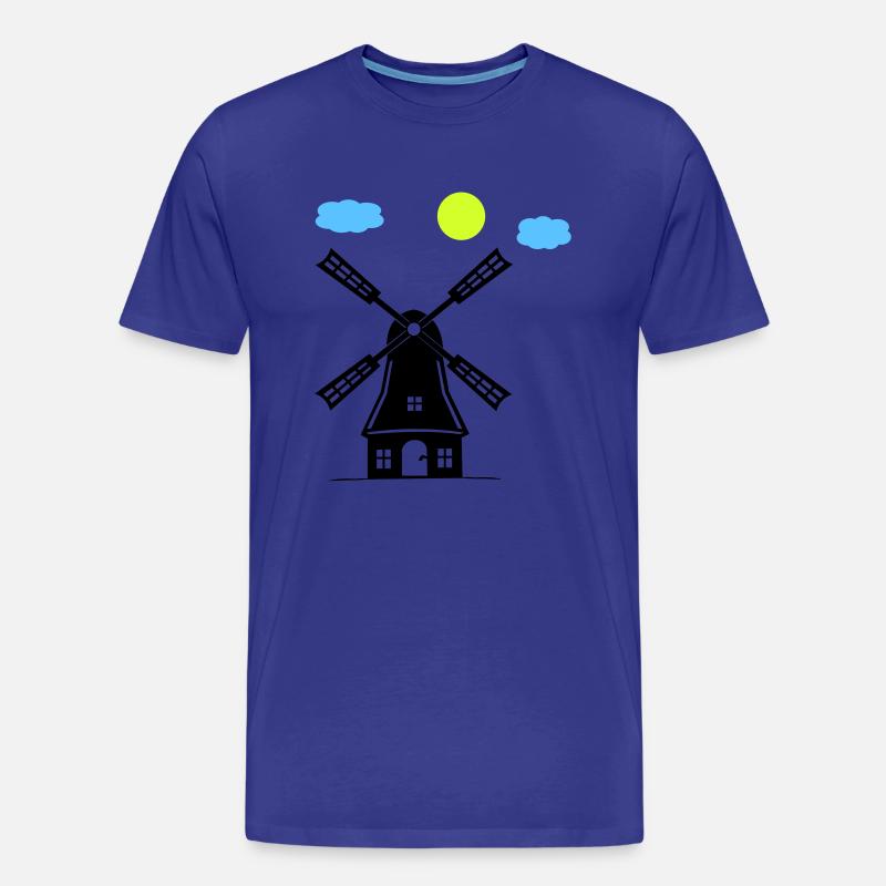 windmühle - Männer Premium Bio T-Shirt - Königsblau