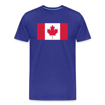Kanada - Männer Premium Bio T-Shirt - Königsblau - Vorne - Damien (186cm)