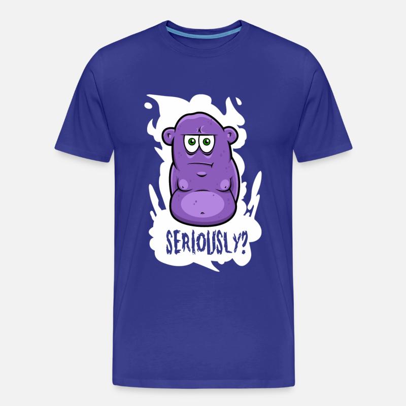 Seriously? - Monster - Männer Premium Bio T-Shirt - Königsblau