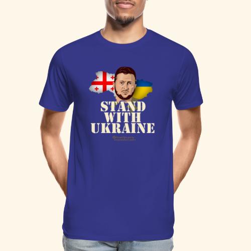 Ukraine Georgien Selenskyj - Männer Premium Bio T-Shirt