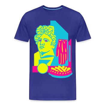 Art Food - T-shirt bio Premium Homme - bleu roi - Devant - Damien (186cm)