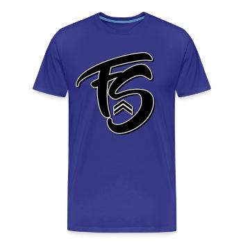 Style frais - T-shirt bio Premium Homme - bleu roi - Devant - Damien (186cm)