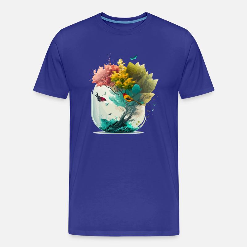 Der Miniaturwald - Männer Premium Bio T-Shirt - Königsblau