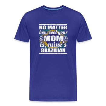 pas maman matière fraîche poison mère Brésil png - T-shirt bio Premium Homme - bleu roi - Devant - Damien (186cm)