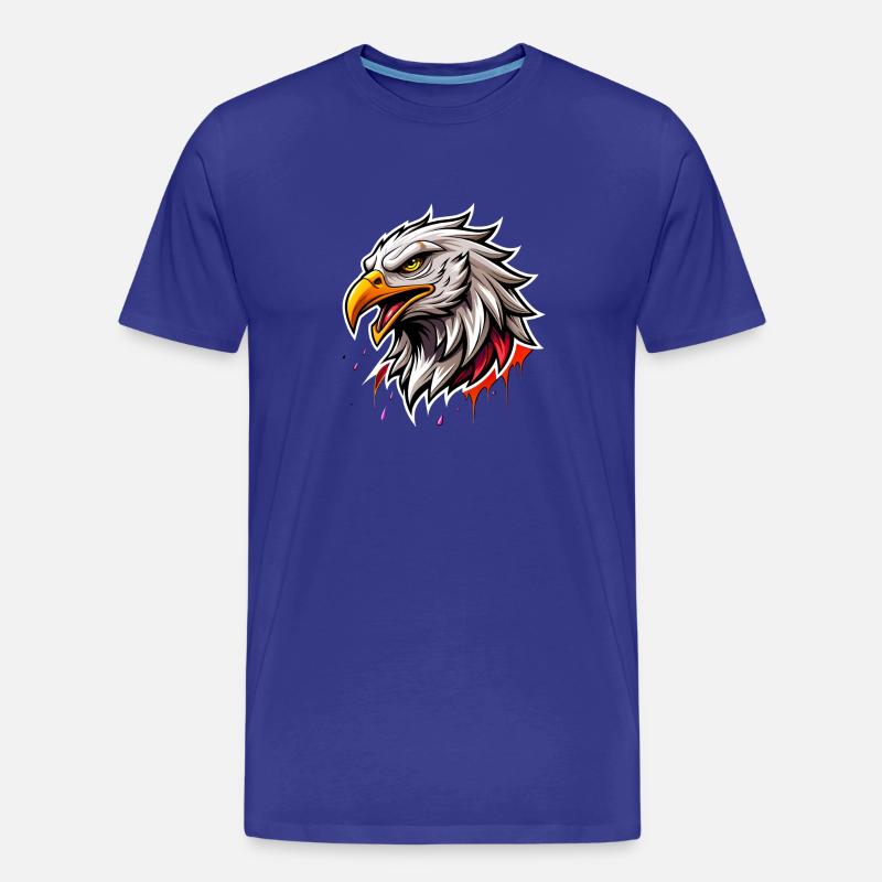 eagle head - Männer Premium Bio T-Shirt - Königsblau